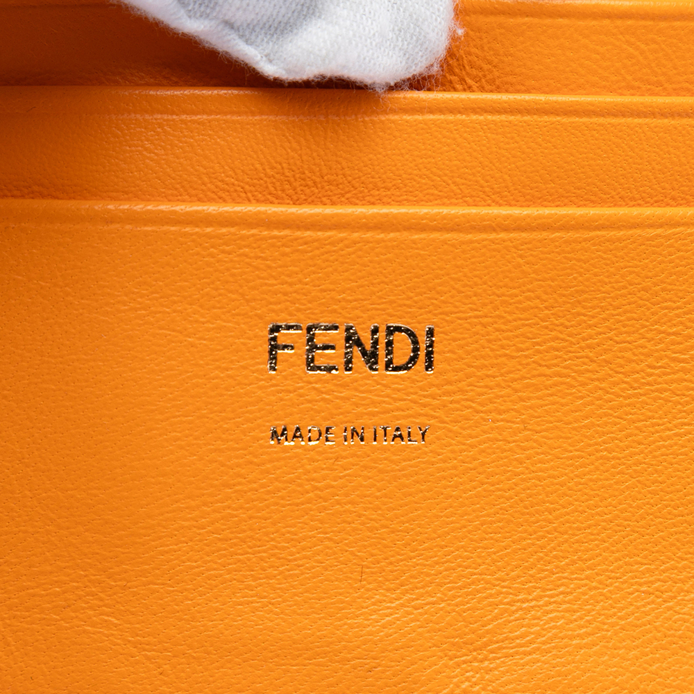 Pre-Loved Fendi Mini Zucca Embossed Leather Baguette Satchel - Picture 5 of 8